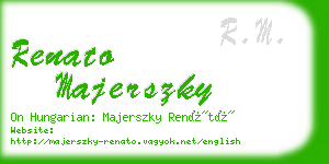 renato majerszky business card